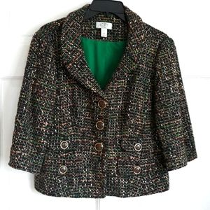 Loft tweed jacket size 10- lined